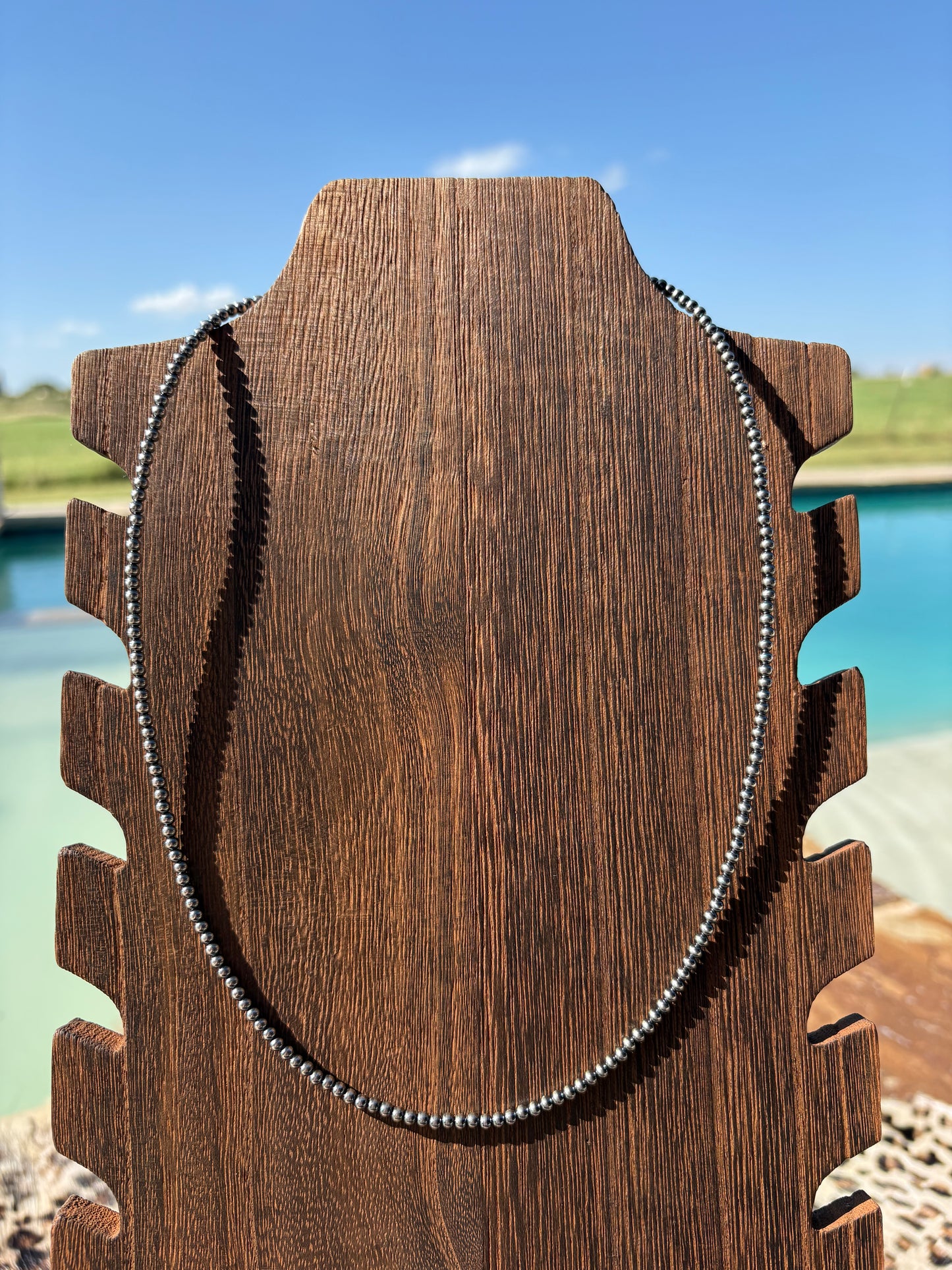 20” + 2” 3mm Sterling Pearls