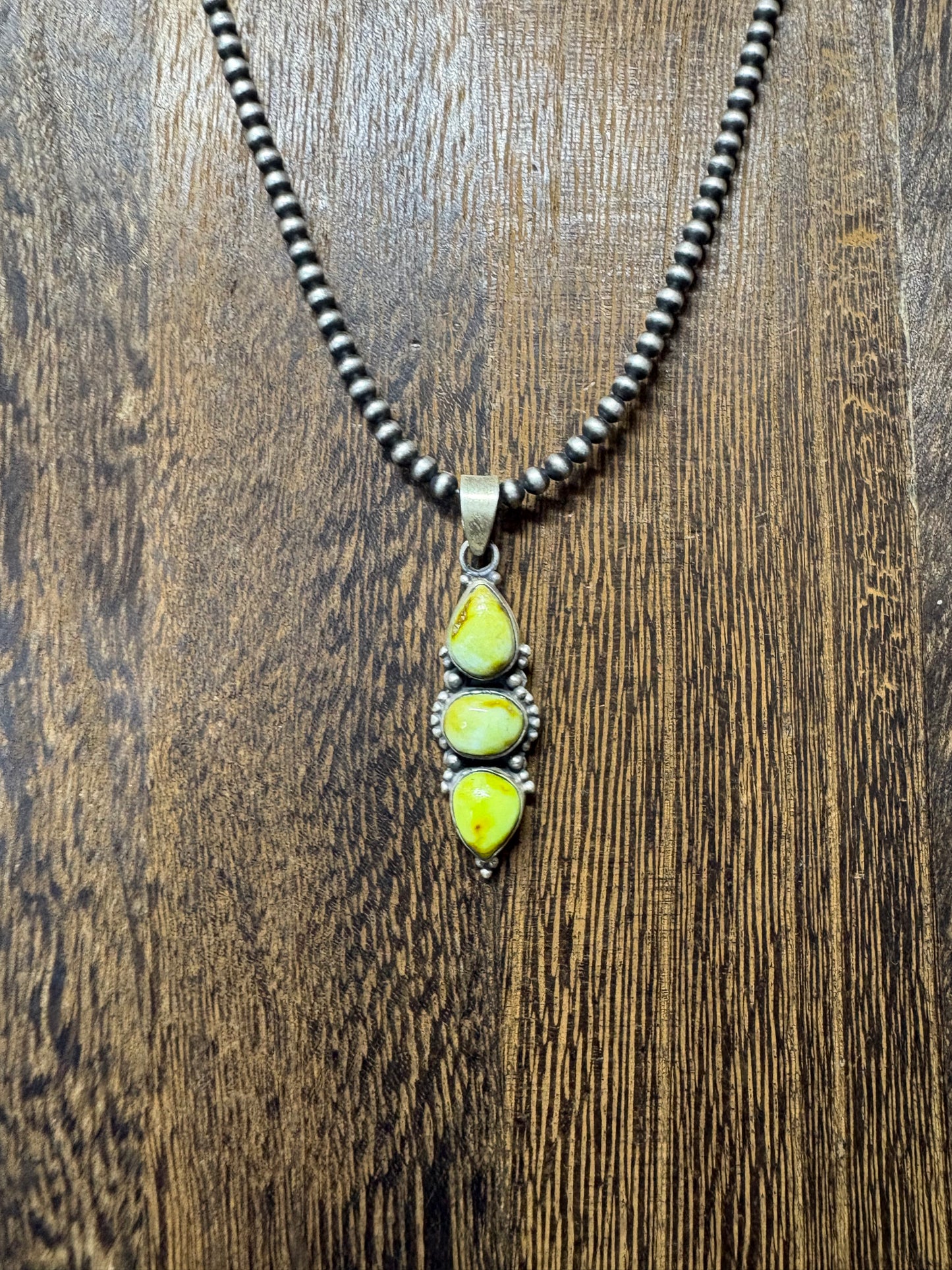 Palomino Triple Stone Pendant