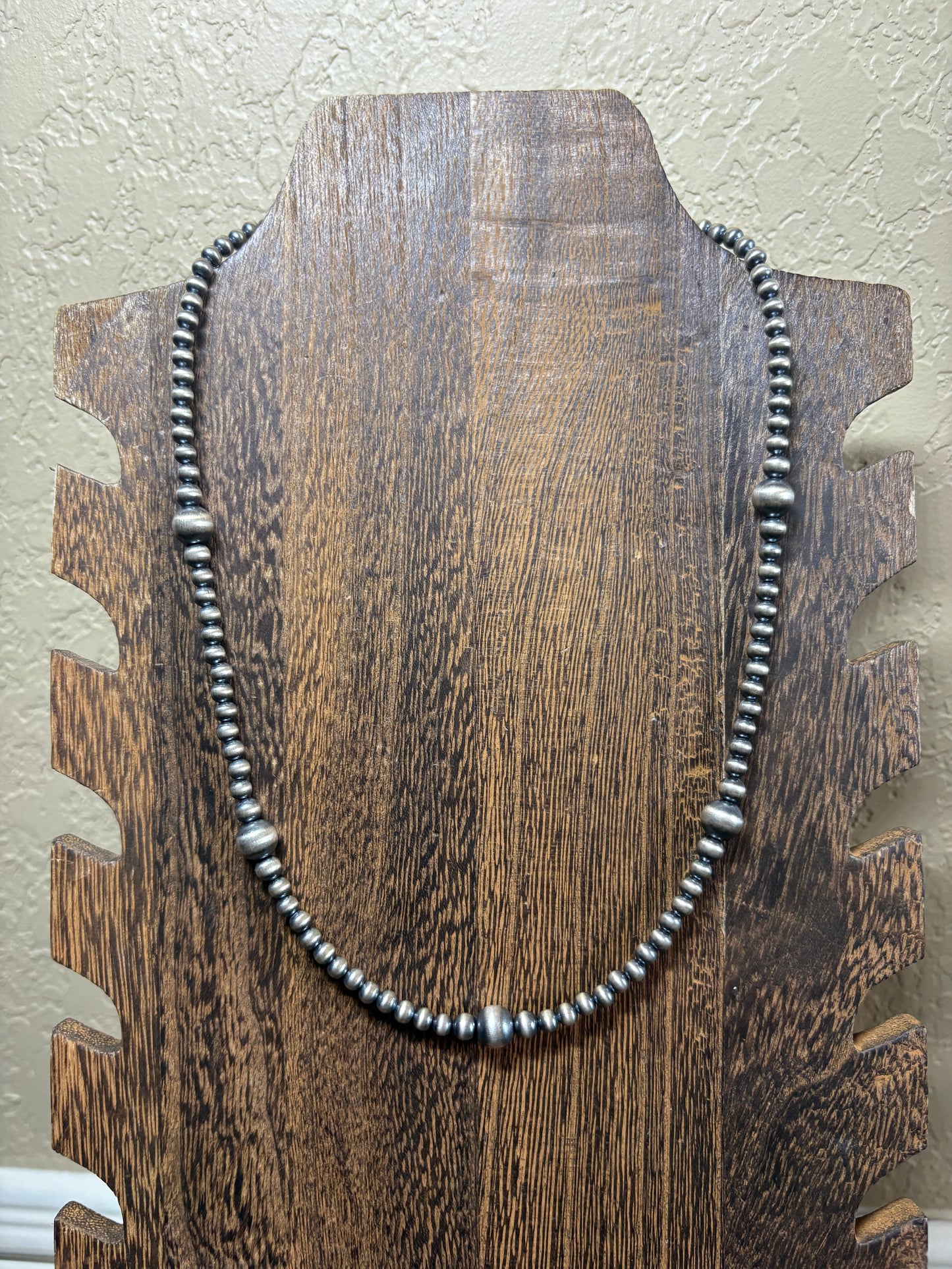18” + 2” 5-8mm Graduated Sterling Pearls