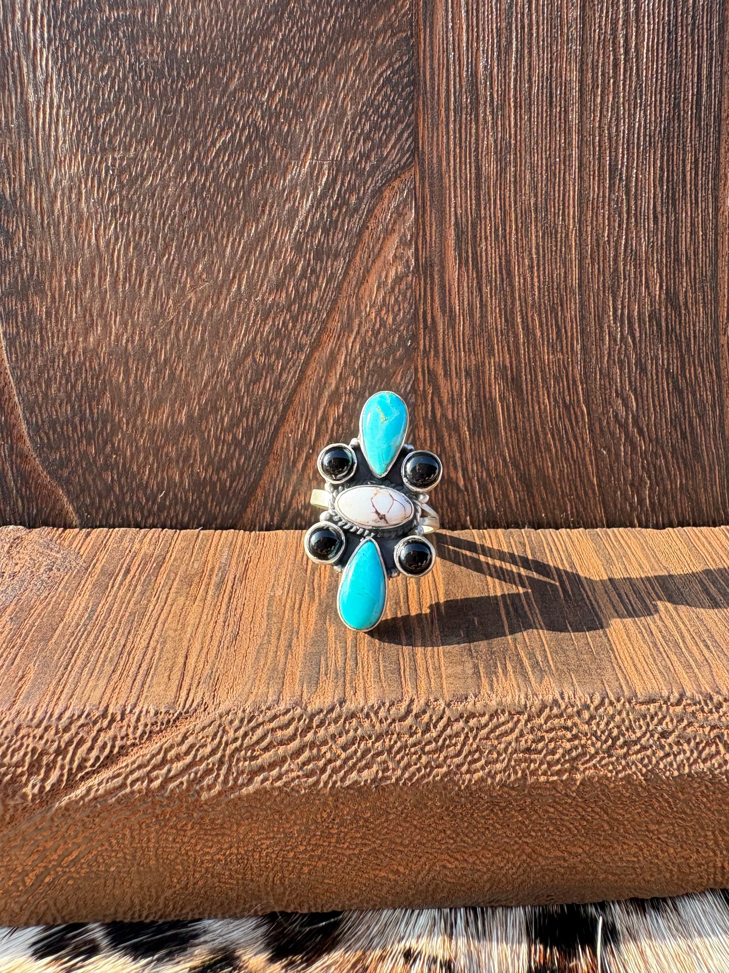 Mix Stone Cluster Ring