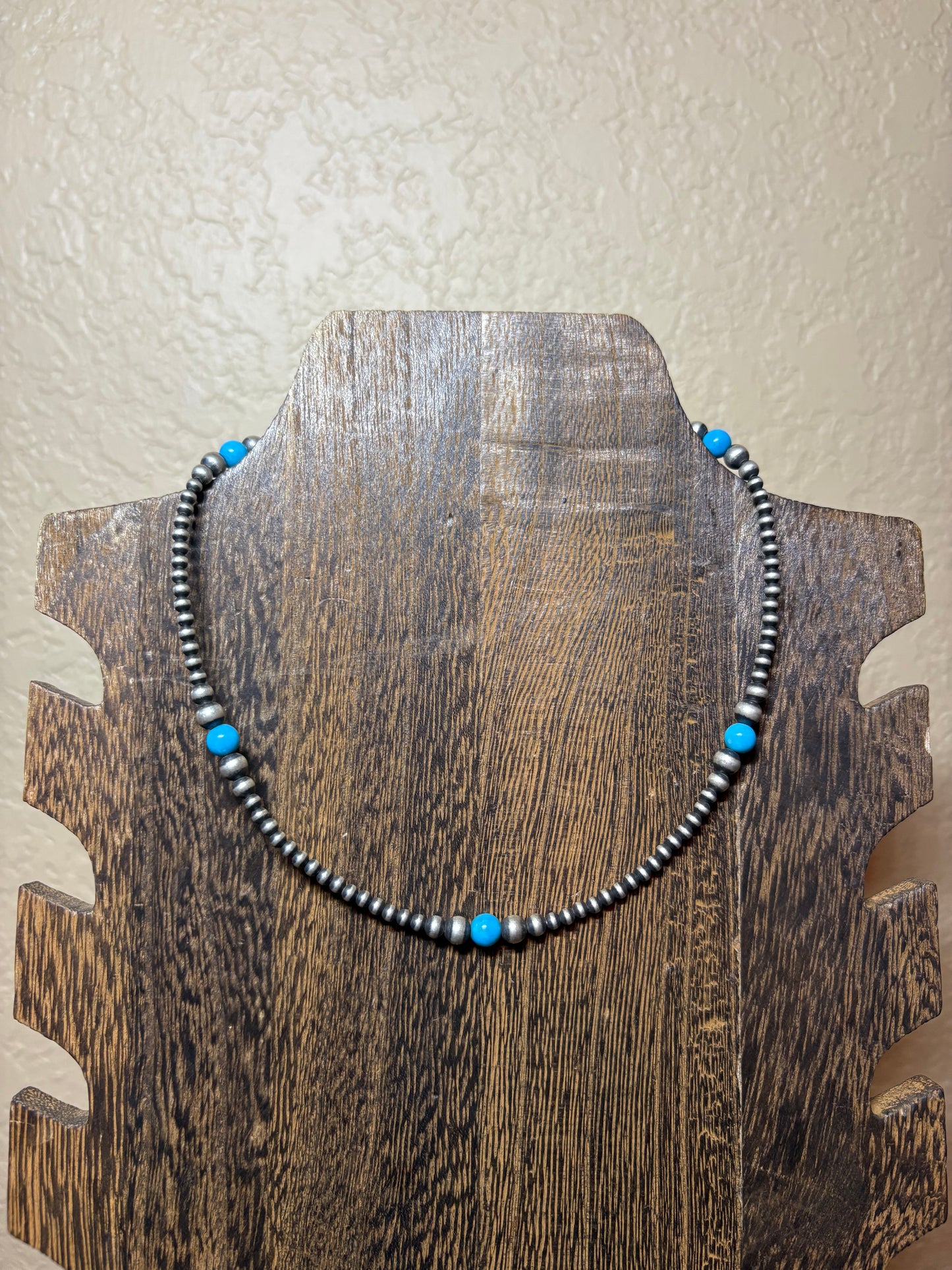 14” 3-6mm Graduated Turquoise