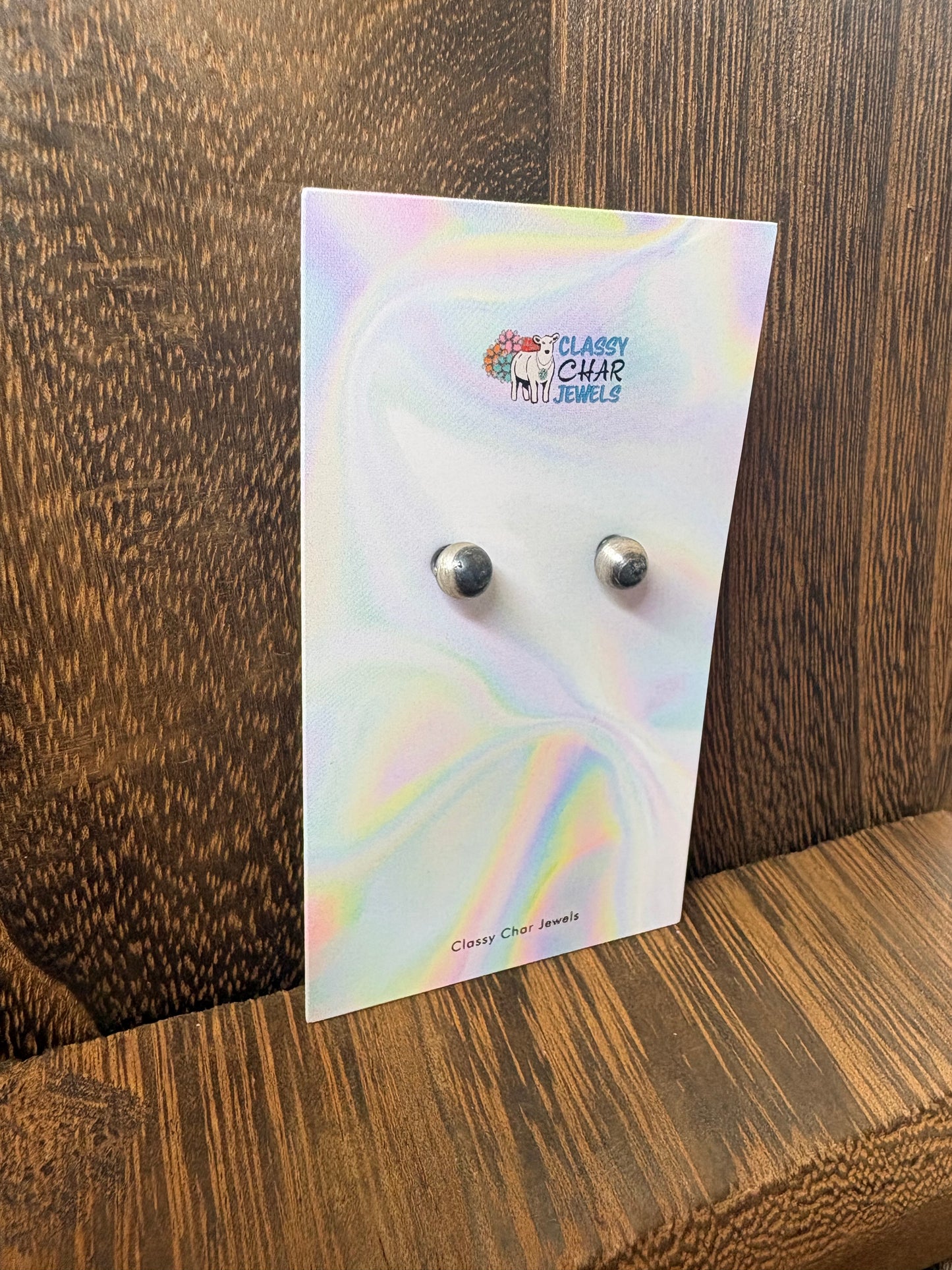 Navajo Handmade 6mm Pearl Studs