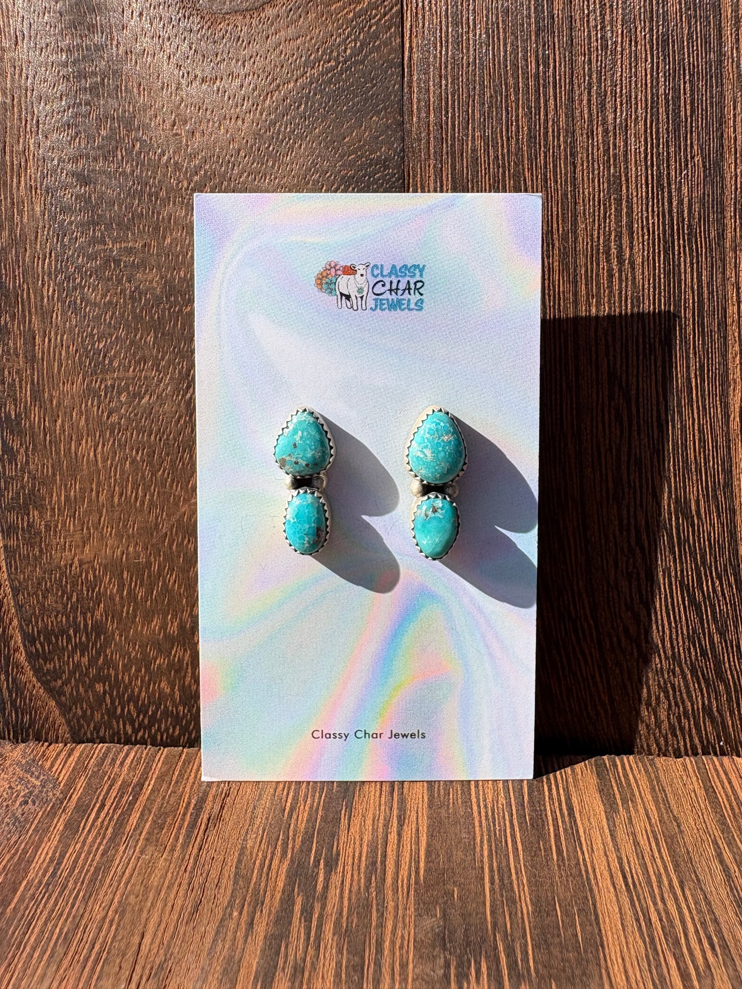 White Water Double Stone Studs