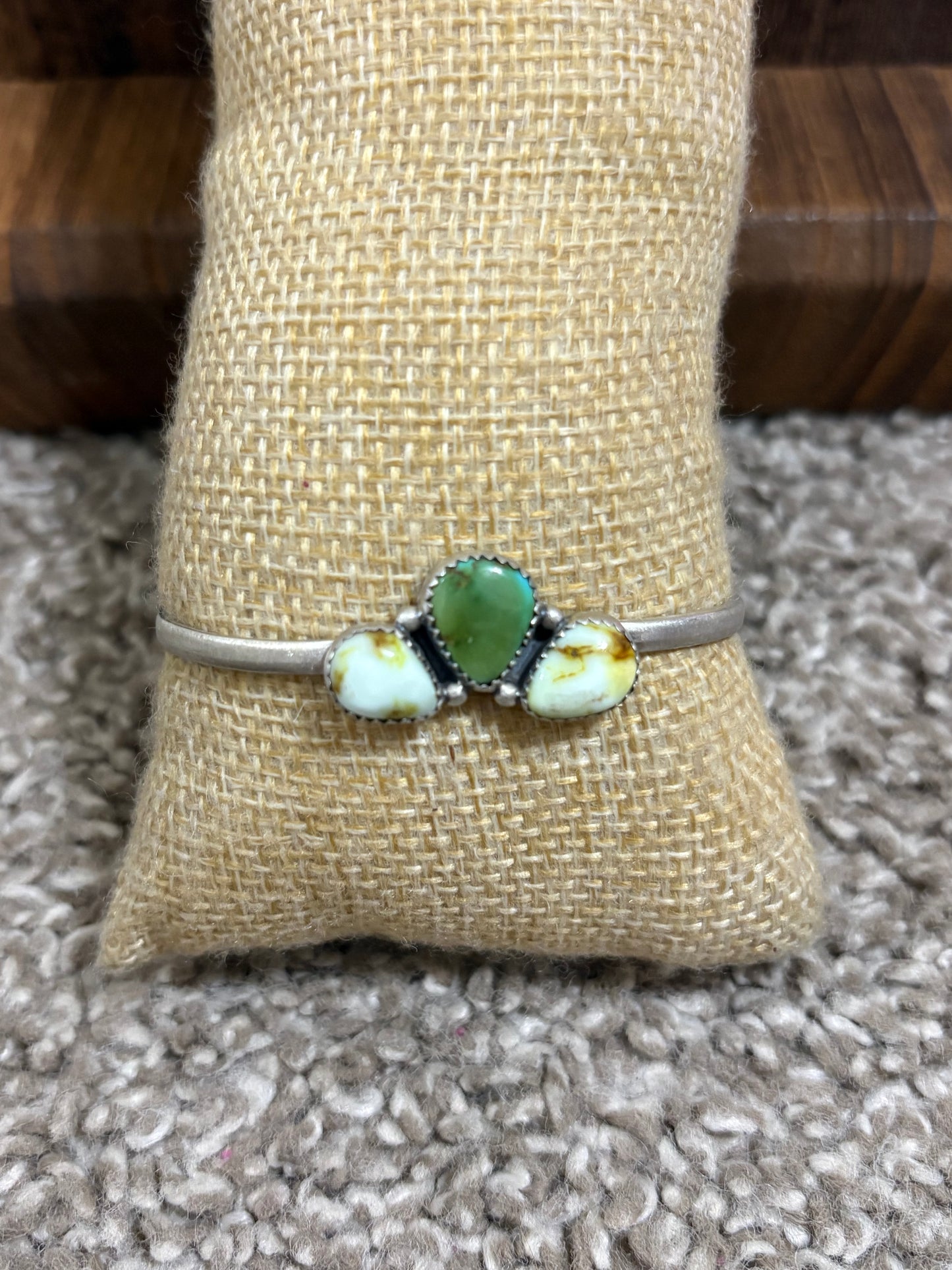 Palomino & Sonoran Gold 3 Stone Cluster Cuff