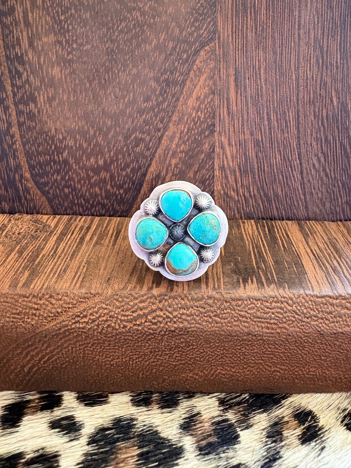 Kingman 4 Stone Cluster Ring