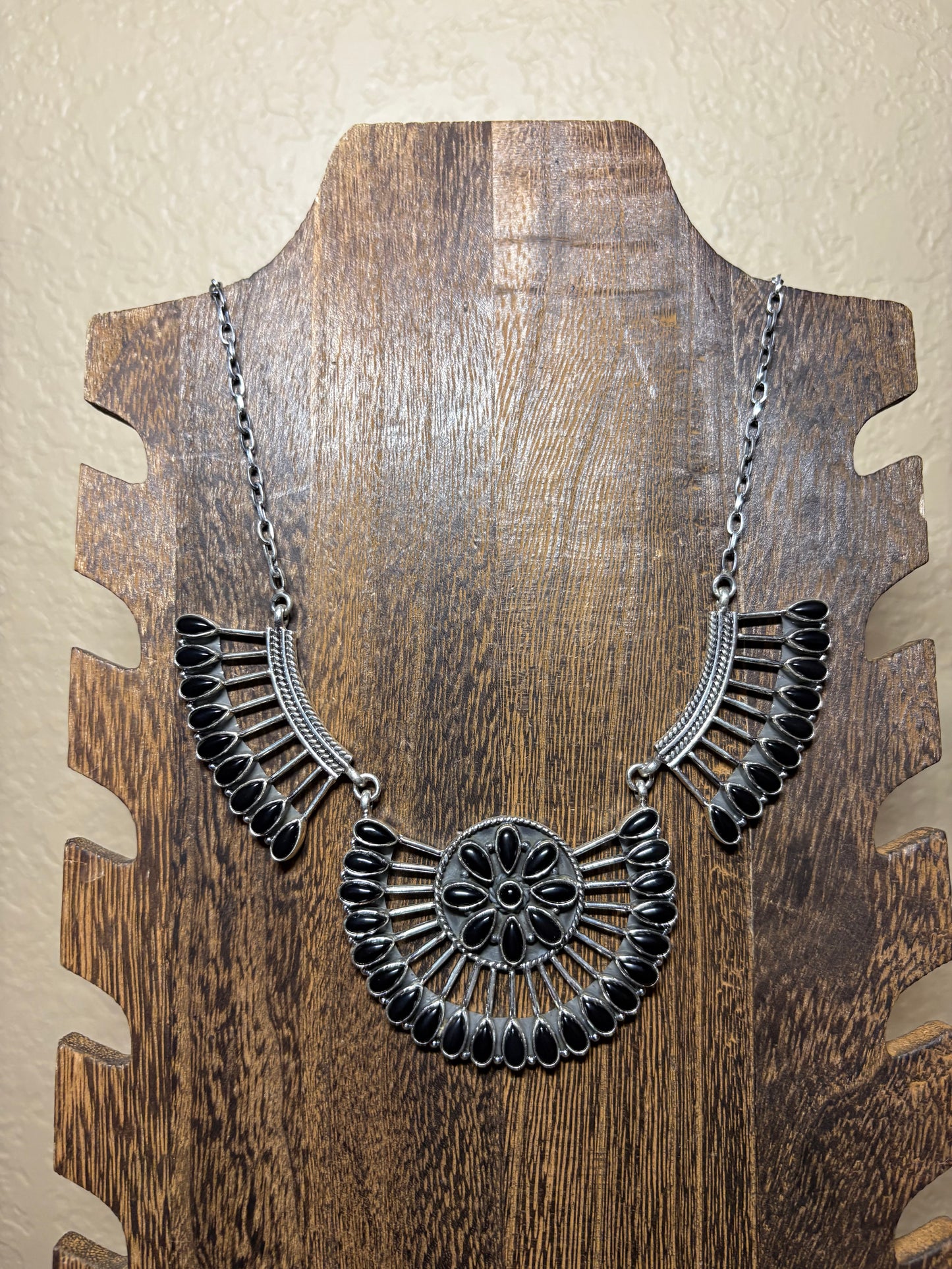 Black Onyx Statement Necklace