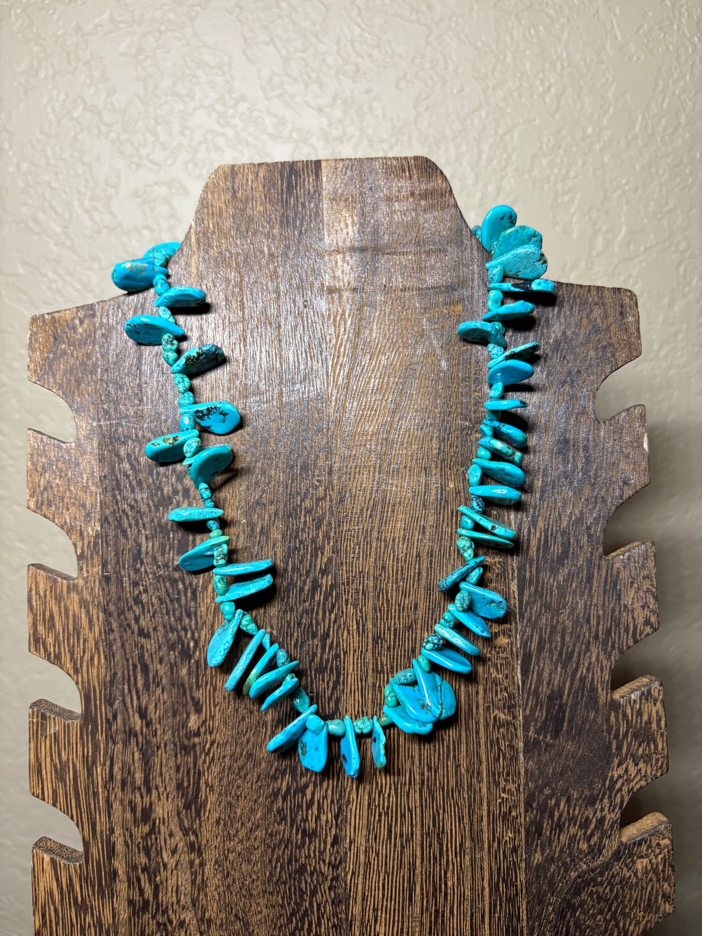 15” + 2” Turquoise Petal Necklace