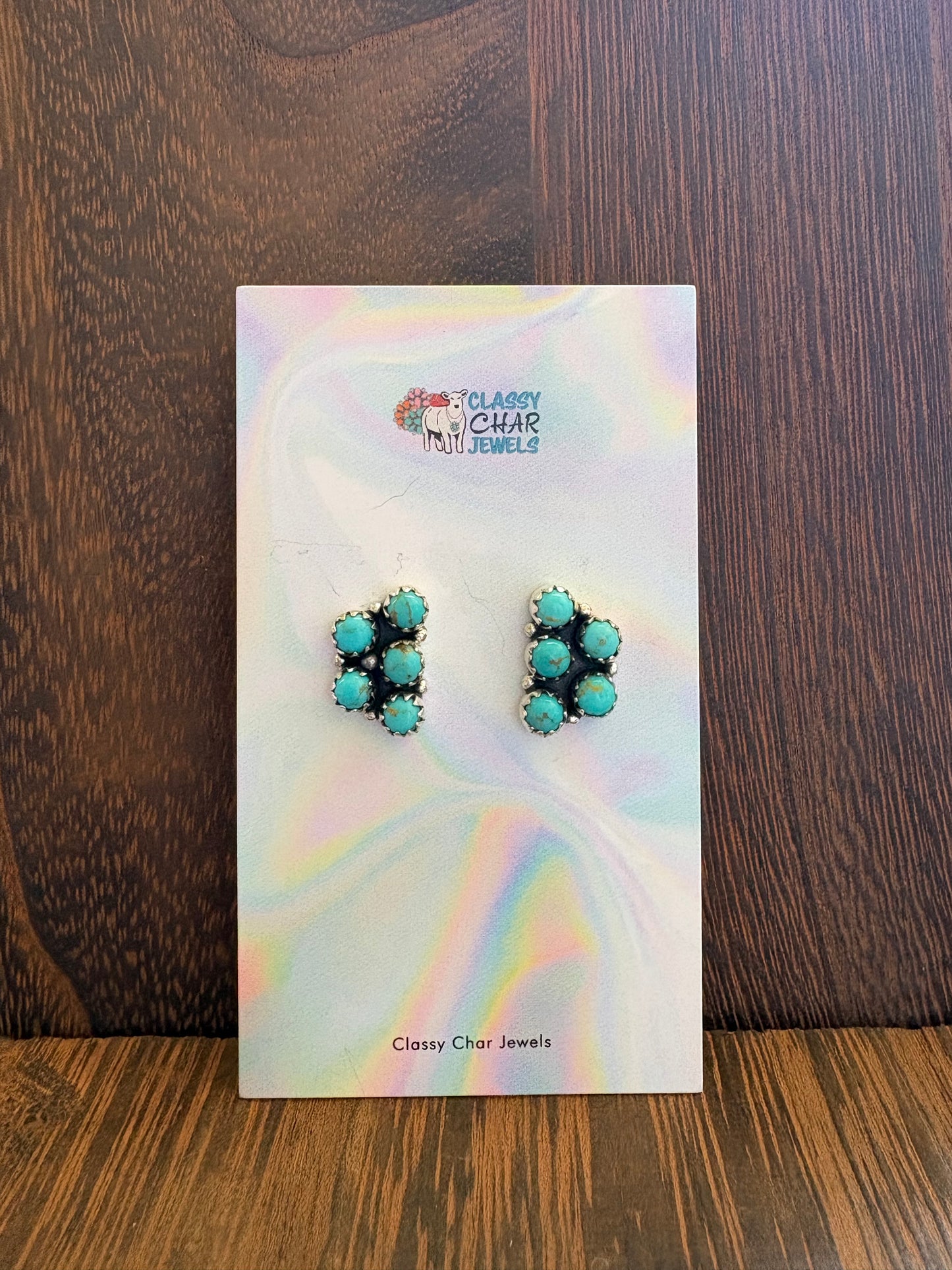 Kingman Mini Half Cluster Earrings