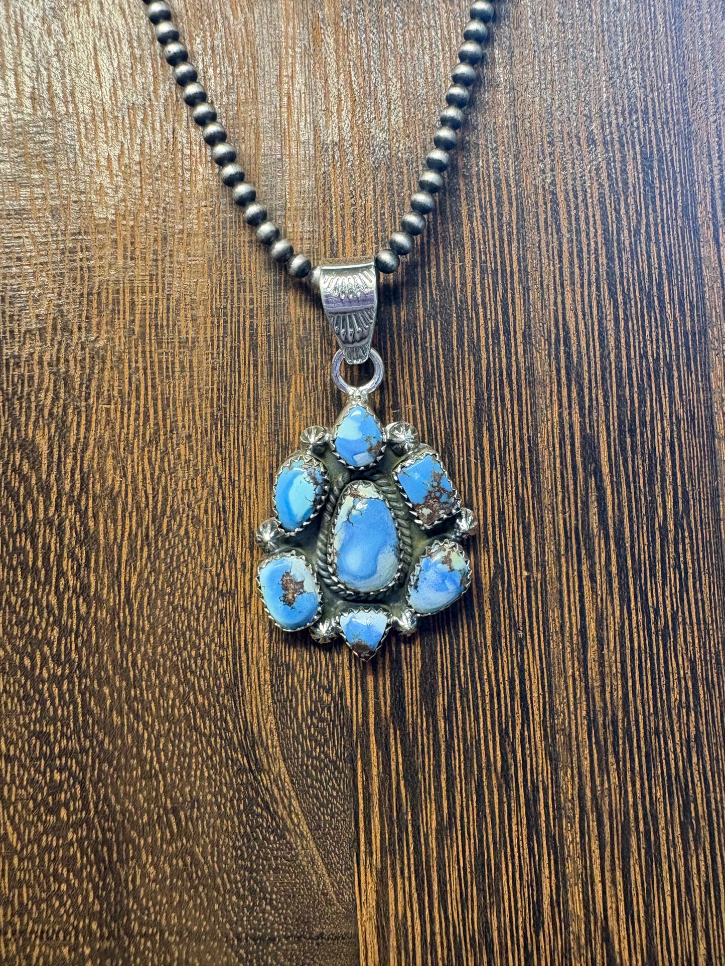 Large Golden Hills Cluster Pendant #4