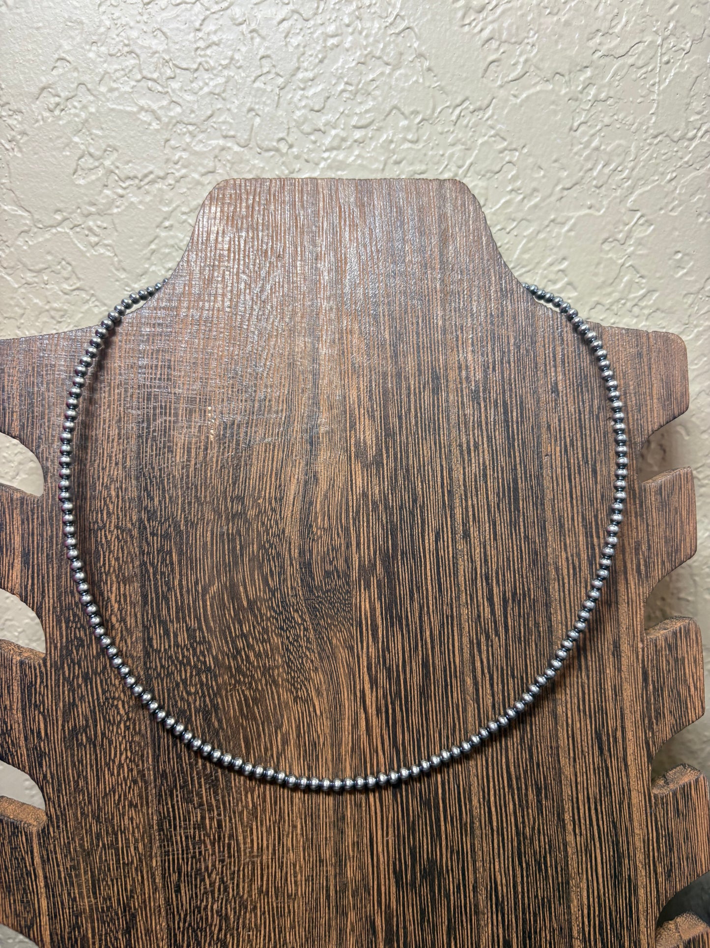 16” + 2” 3mm Sterling Silver Pearls