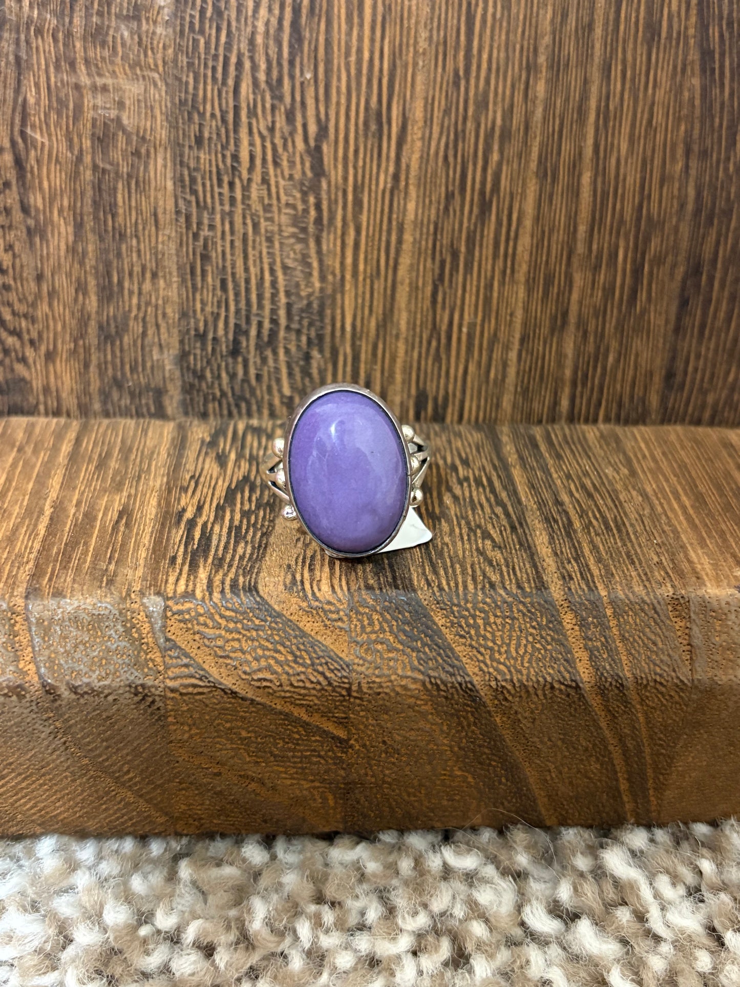 Navajo Handmade Purple Charoite Ring