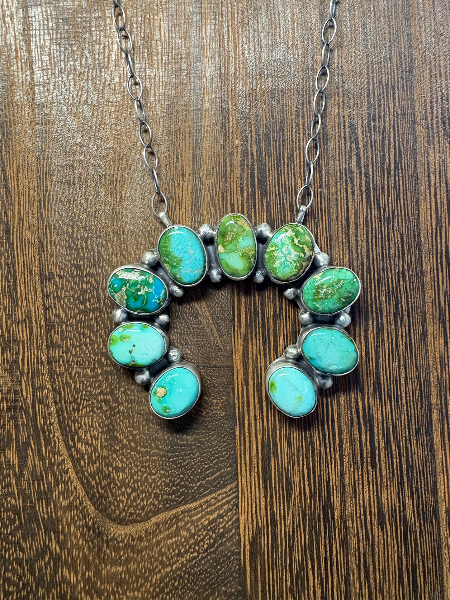 Navajo Handmade STATEMENT Sonoran Gold Naja Necklace