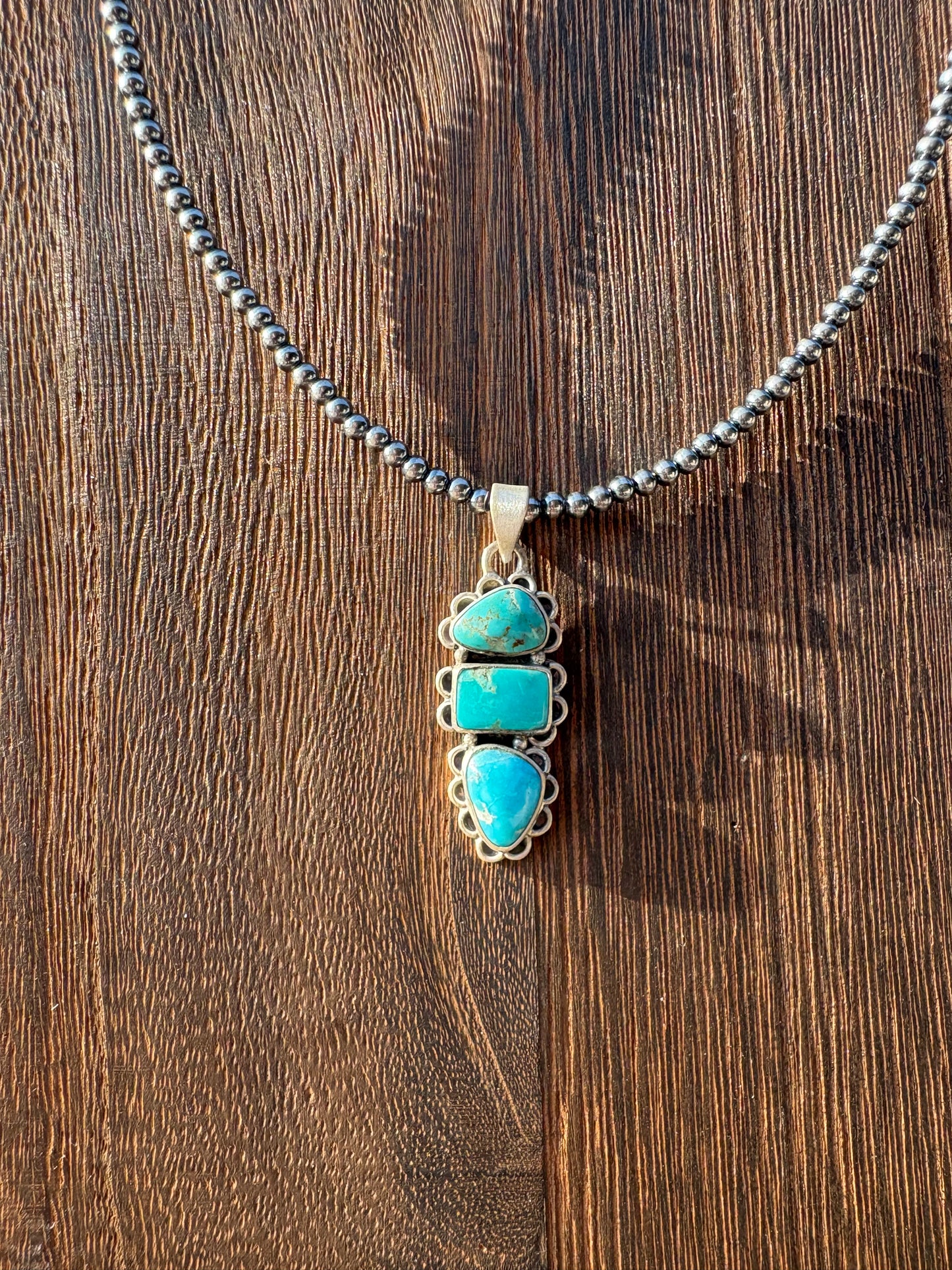 Mix Stone 3 Stone Pendant