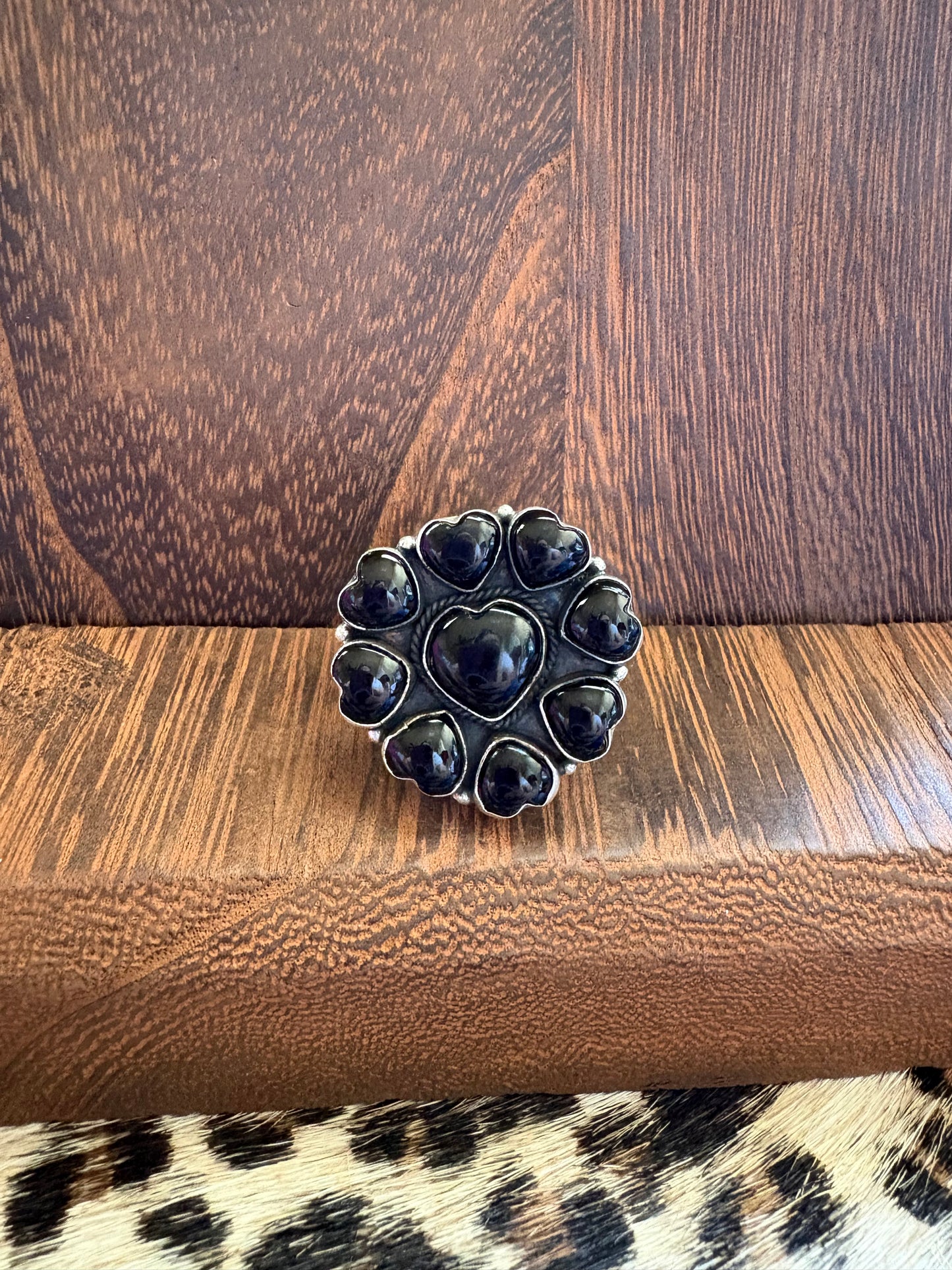 Black Onyx All Heart Cluster Ring