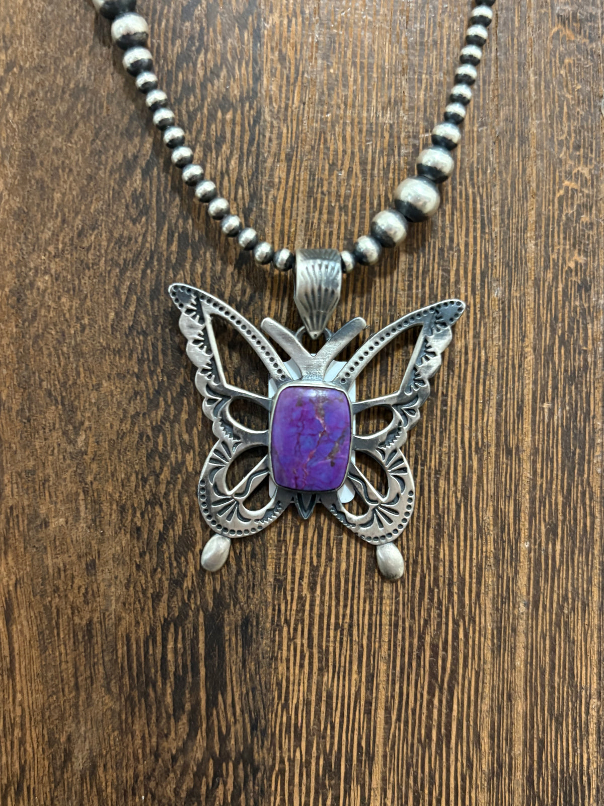 Purple Mojave Butterfly Pendant