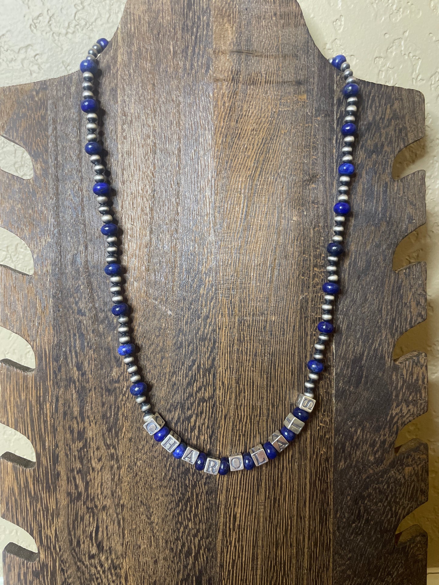 18” Charolais Necklace with Lapis