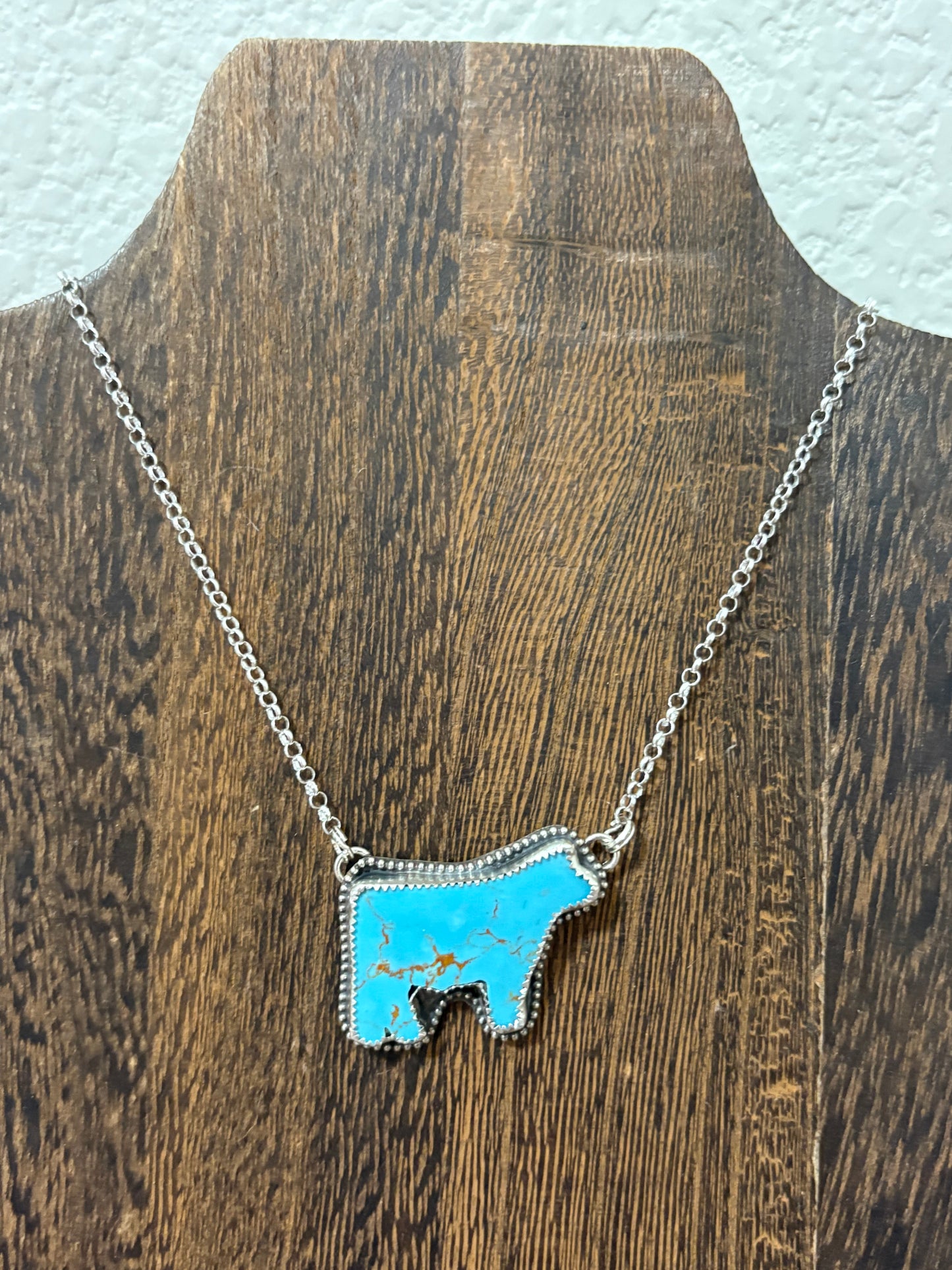Handmade Kingman Show Calf Necklace
