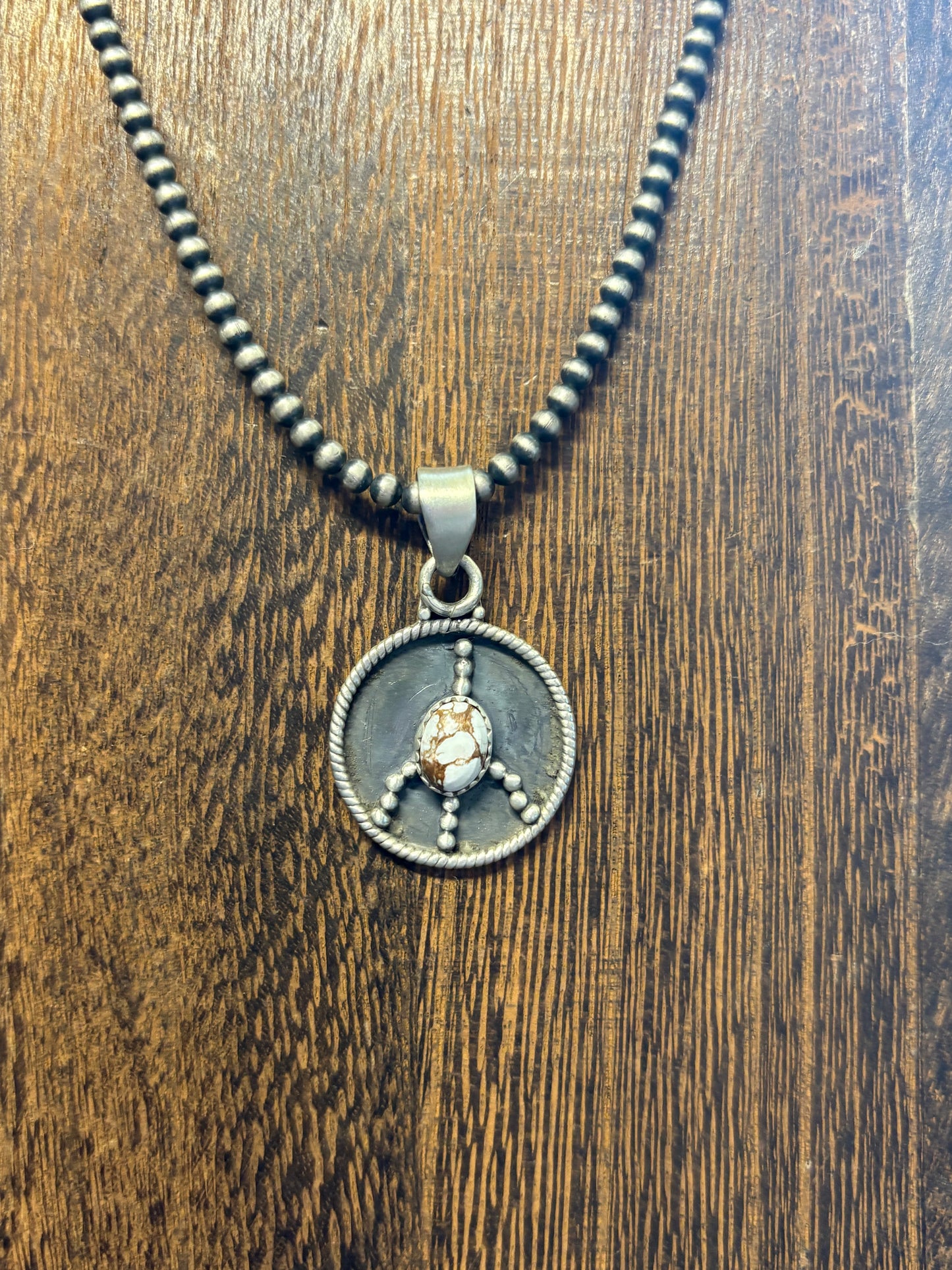 Wild Horse Peace Sign Pendant