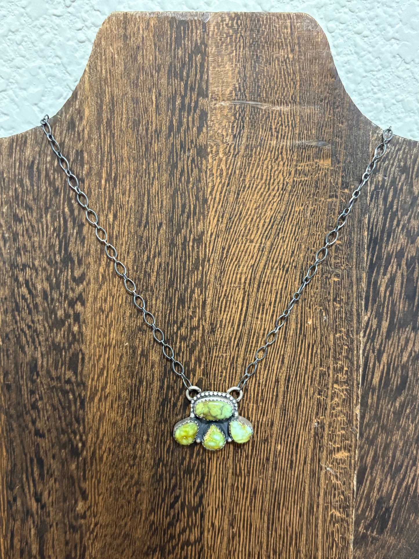 Palomino 4 Stone Cluster Necklace