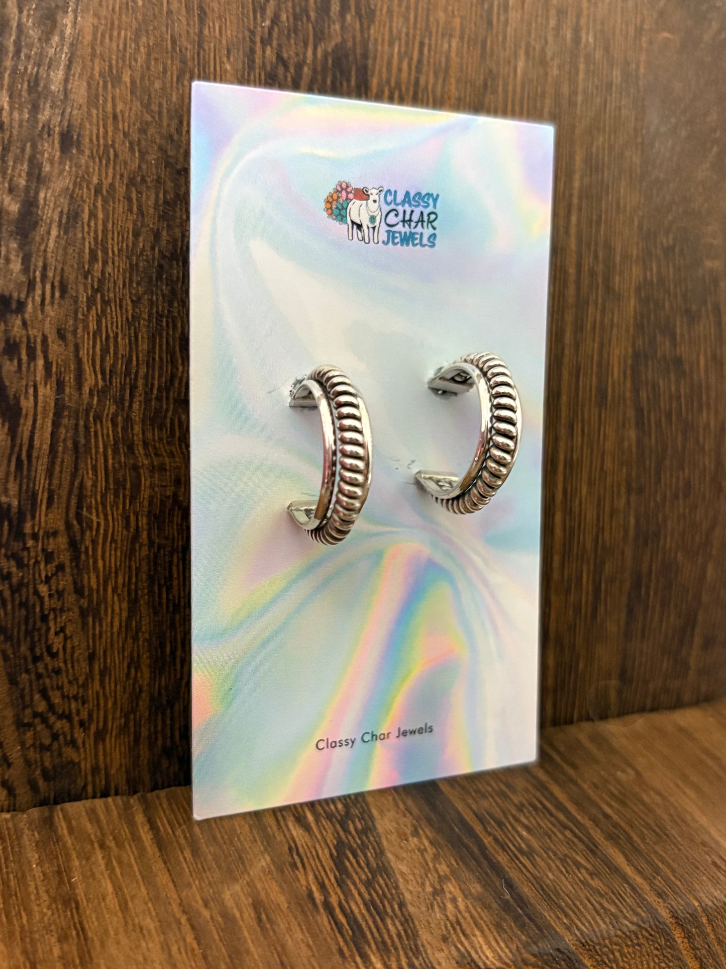 Navajo Handmade Twist Hoops