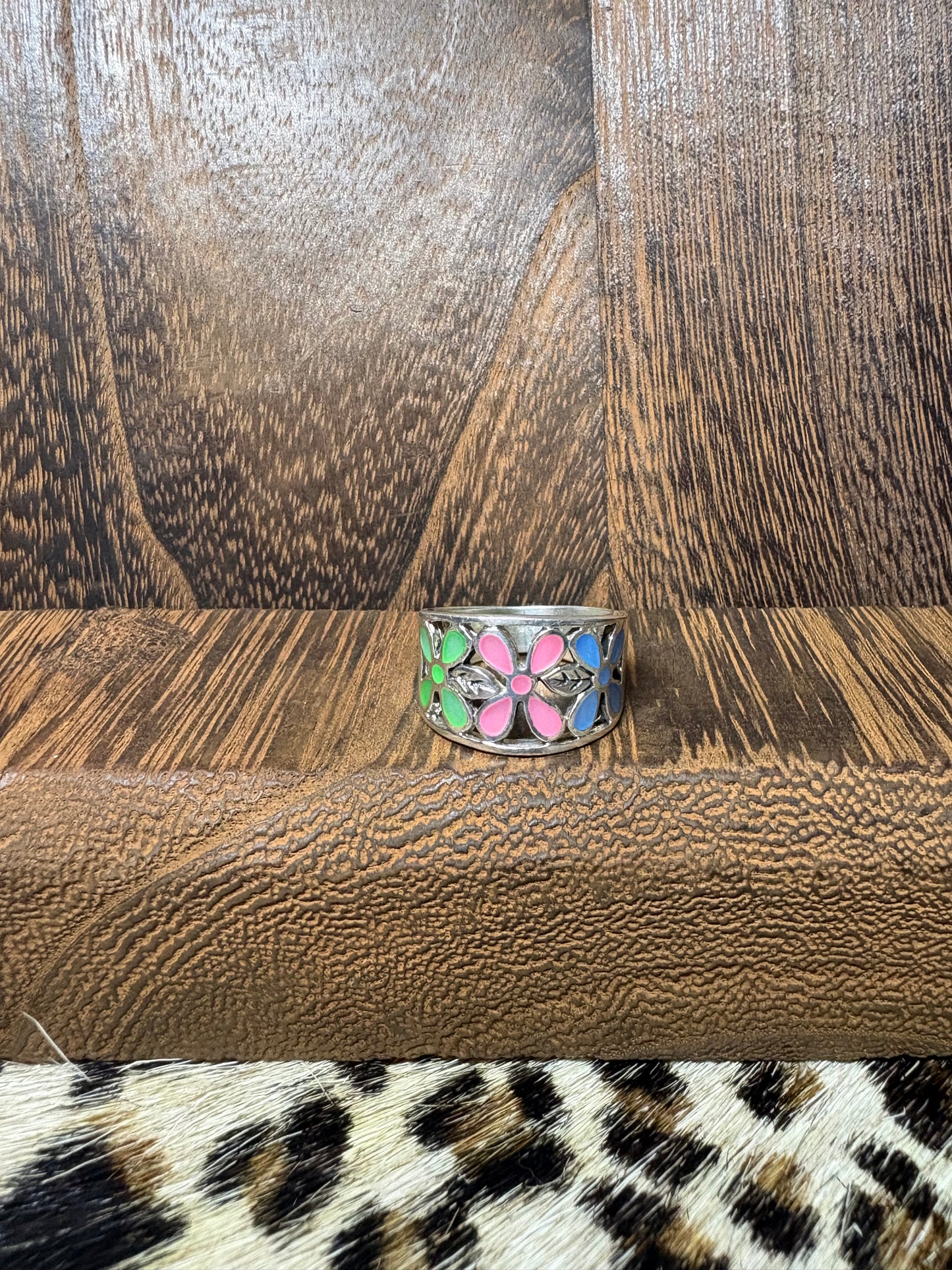 Multi Color Flower Ring