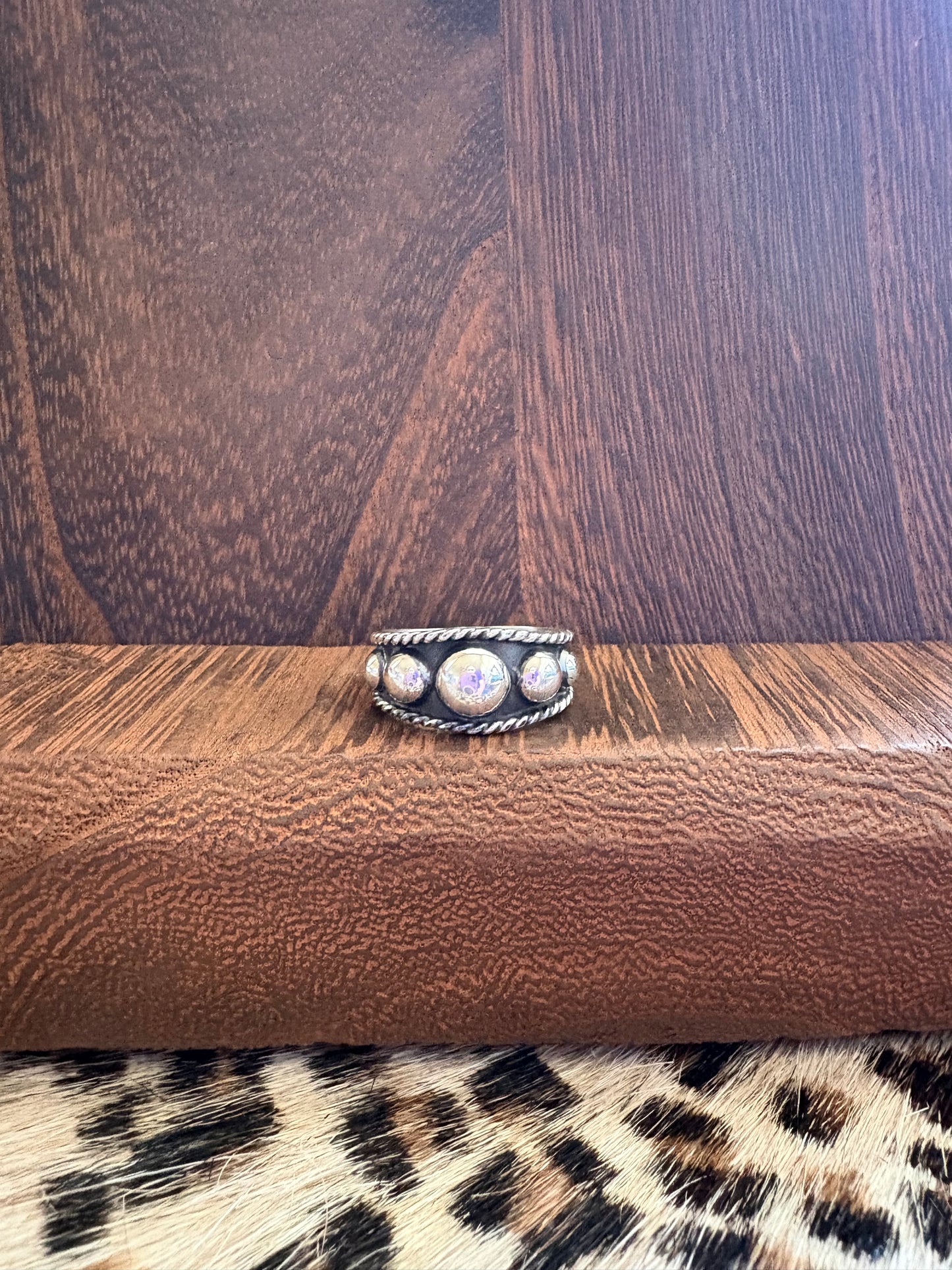 All Sterling Graduated Dot Ring