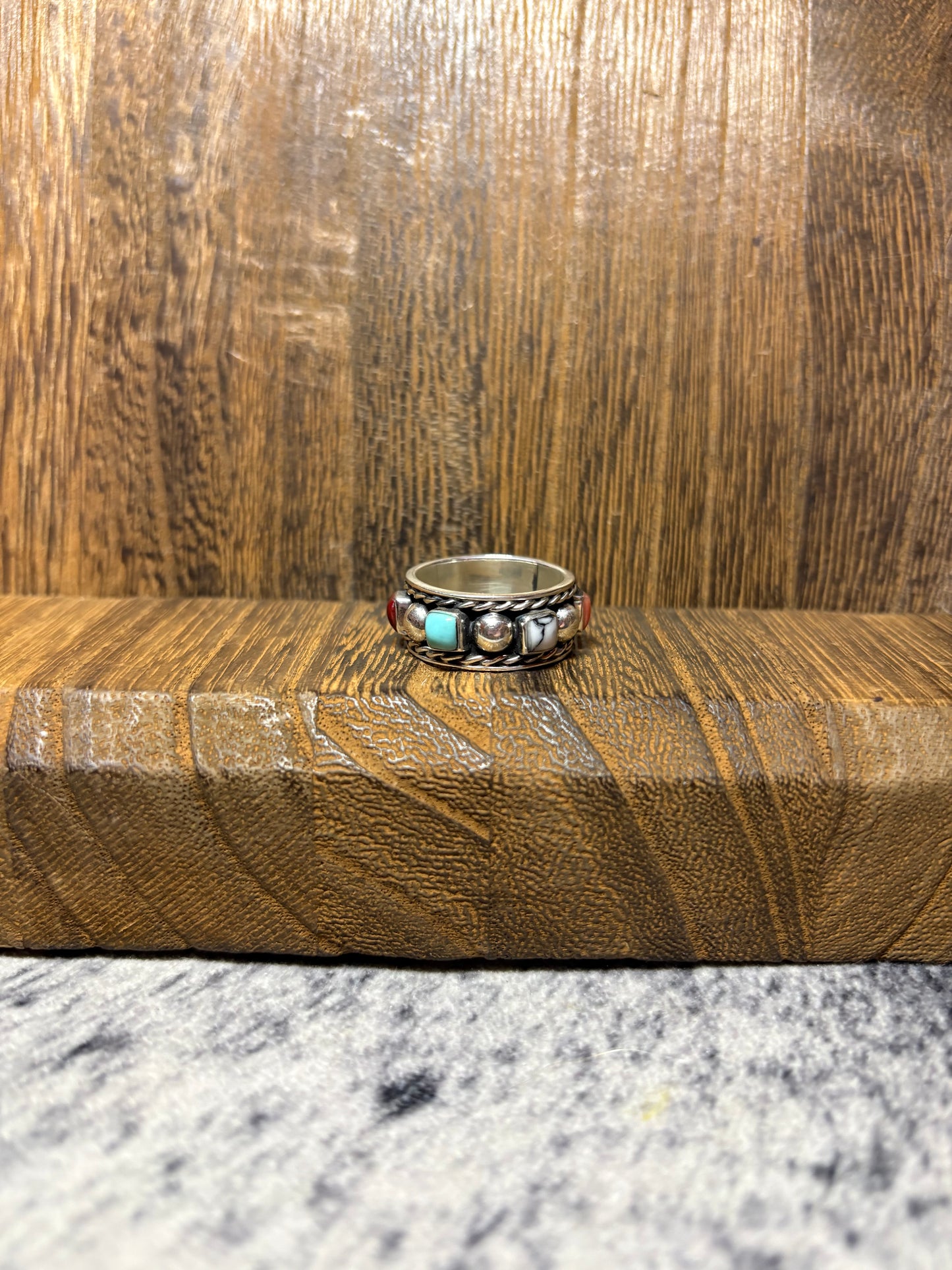 Multi Stone Dot Ring