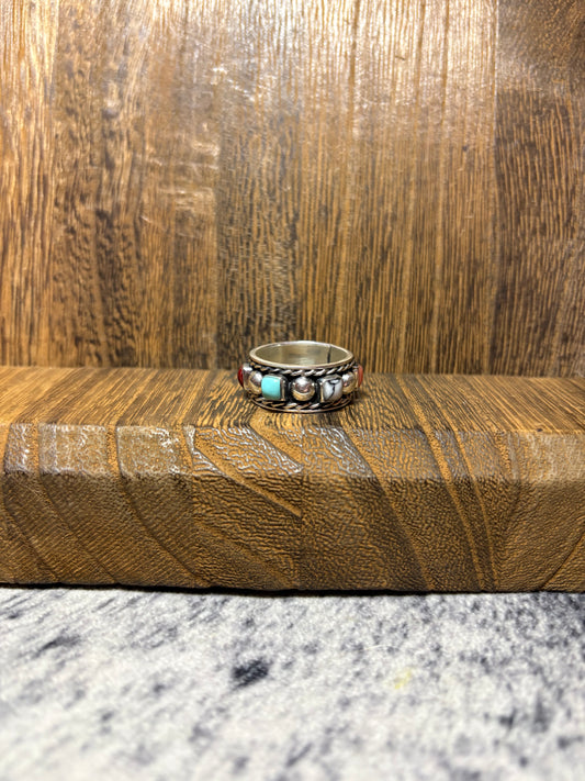 Multi Stone Dot Ring