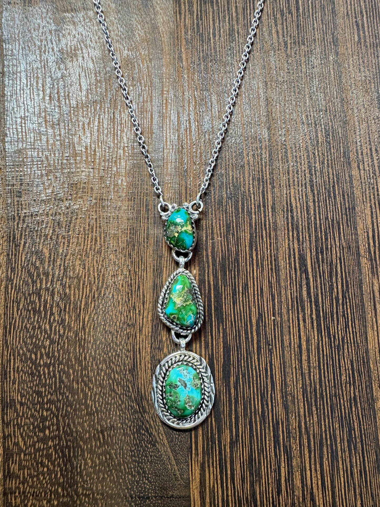 Sonoran Gold 3 Stone Lariat #2