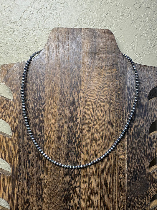 16” 3mm Sterling Pearls