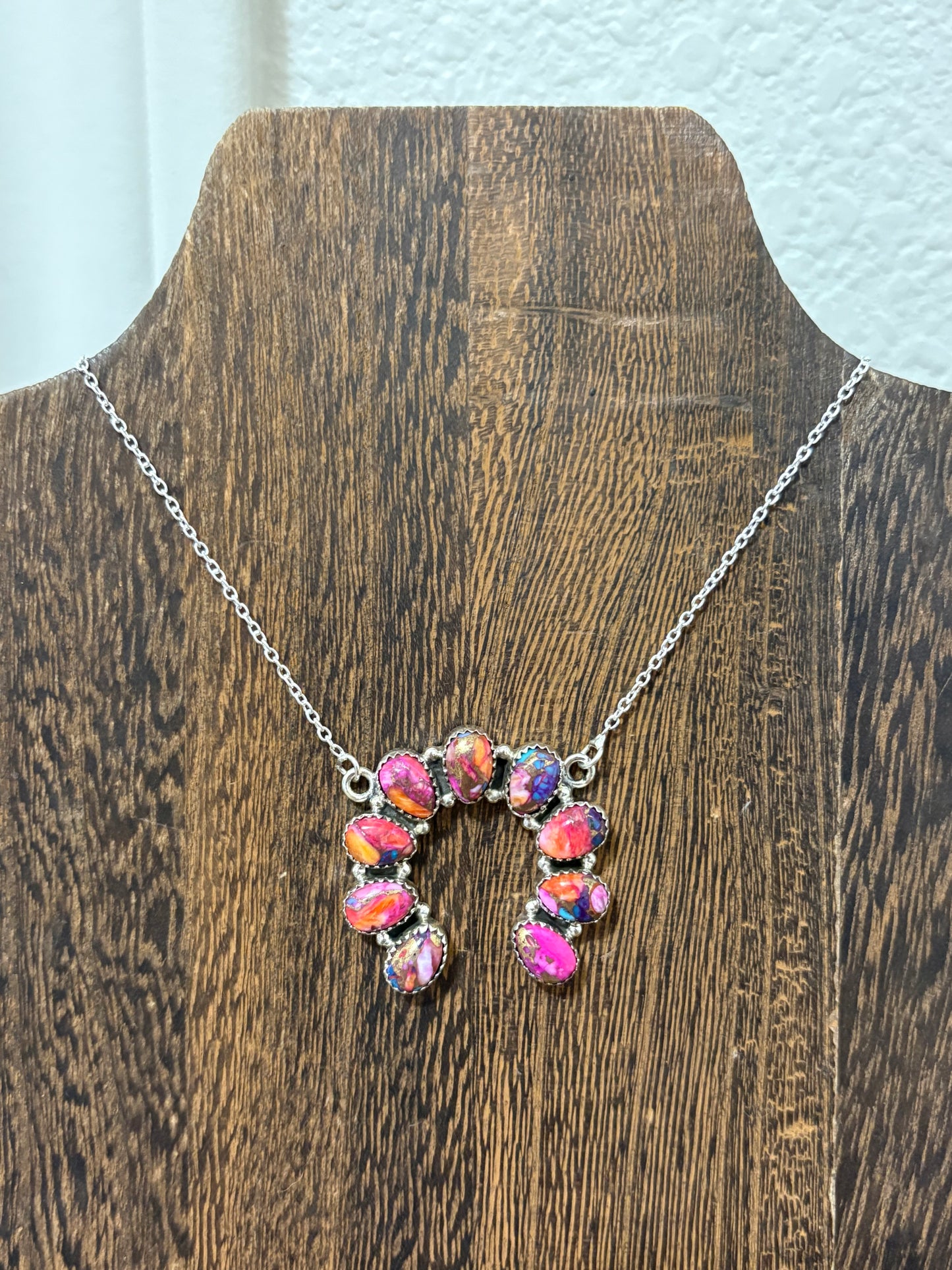 Pink Dahlia Naja Necklace