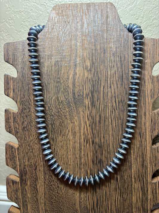 18” + 2” 10mm Sterling Saucer Pearls