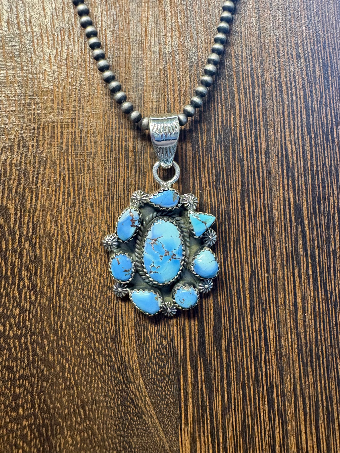 Large Golden Hills Cluster Pendant #5