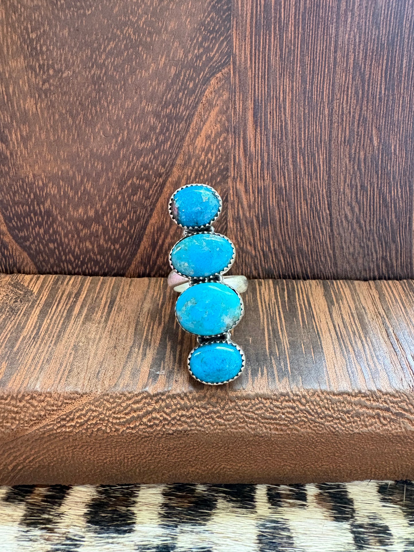 Kingman Large 4 Stone Crawler Ring