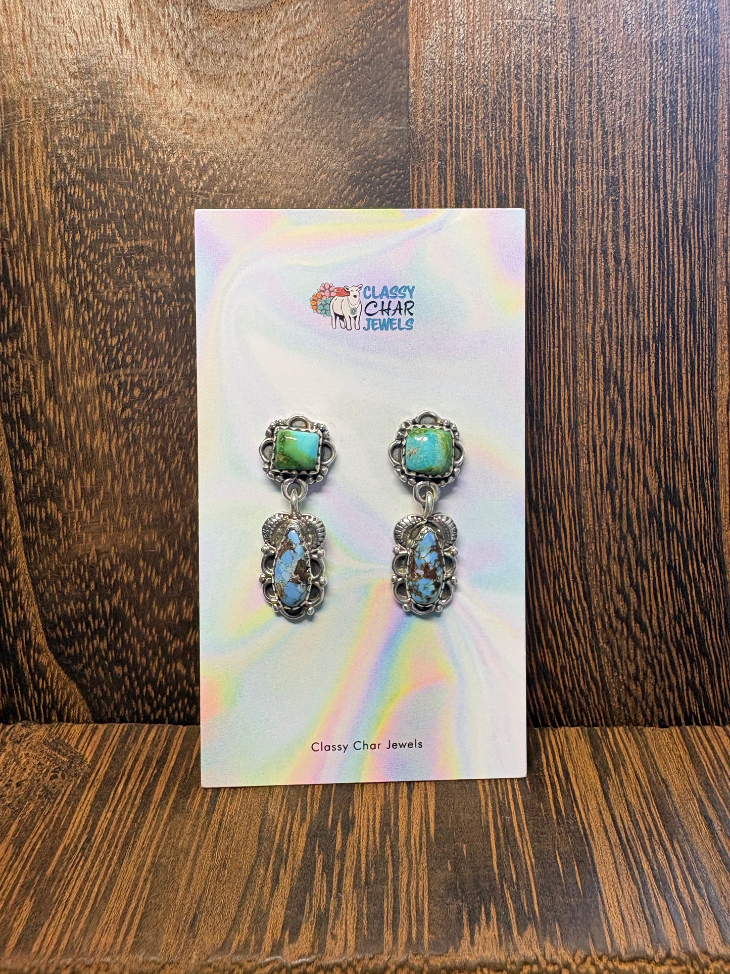 Sonoran Gold & Golden Hills 2 Stone Earrings #1