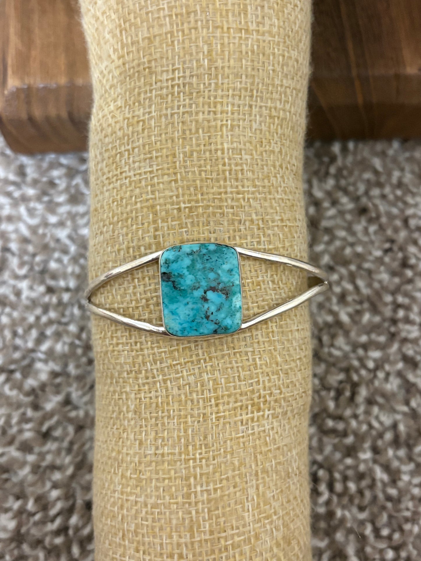 Kingman Turquoise Square Cuff