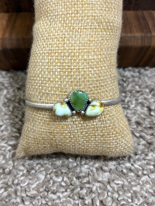 Palomino & Sonoran Gold 3 Stone Cluster Cuff