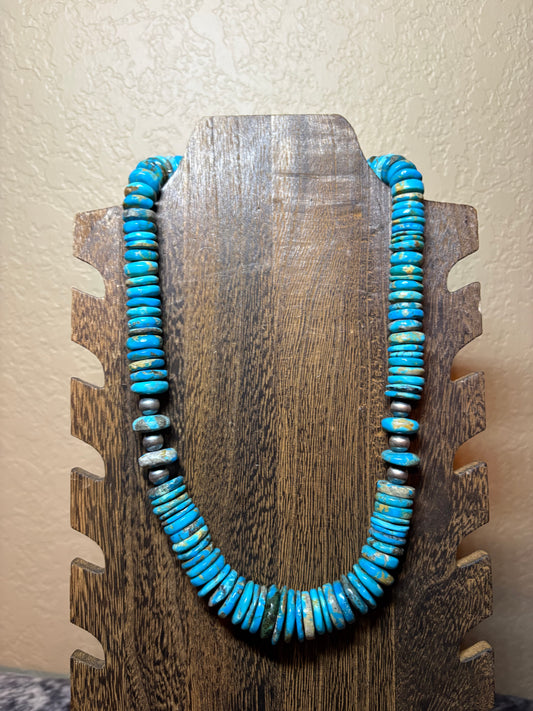 20” + 2” Statement Graduated Turquoise Necklace