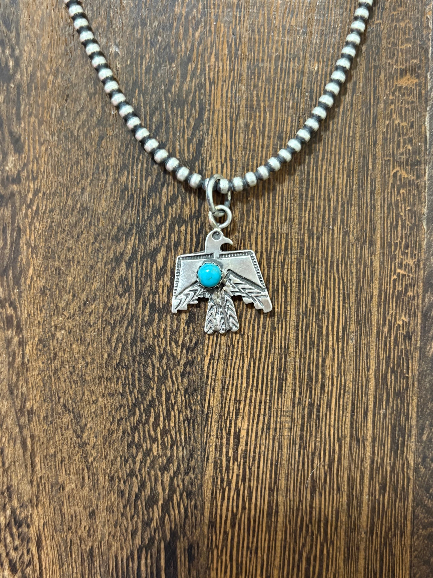 Navajo Handmade Thunderbird Pendant