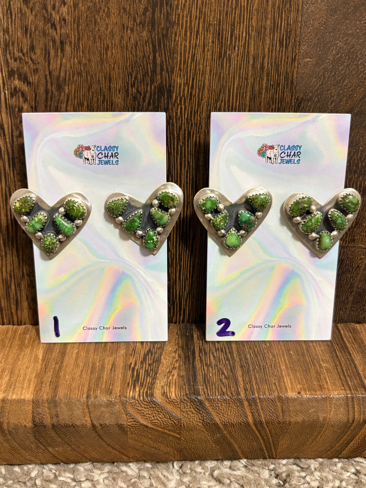Sonoran Gold Heart Cluster Earrings