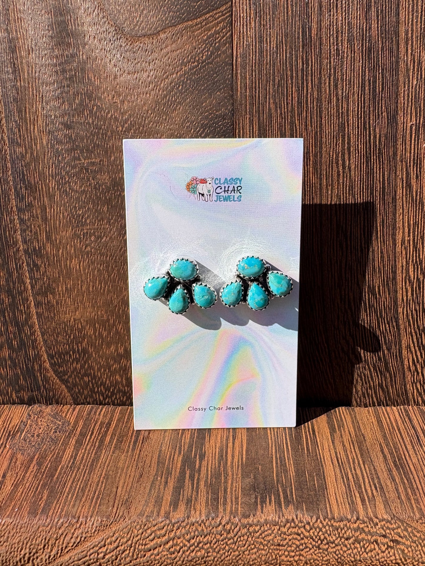 Kingman 4 Stone Cluster Studs