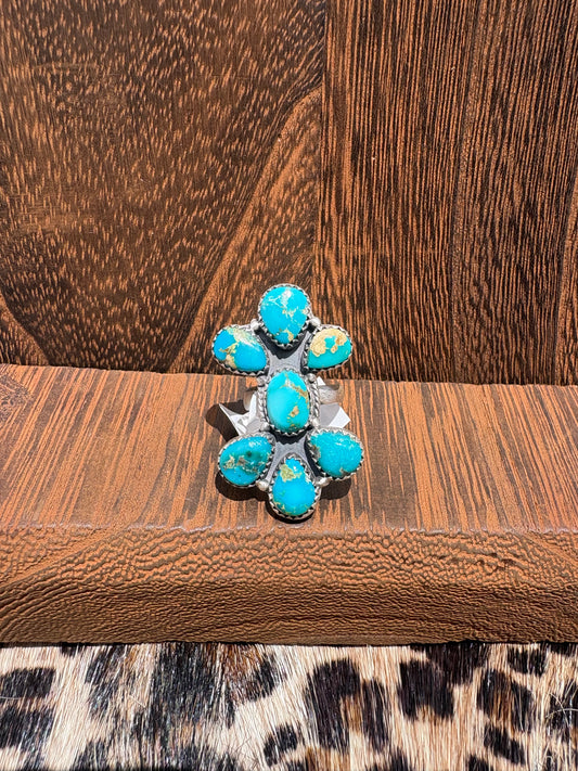 Sierra Bella 7 Stone Cluster Ring #2