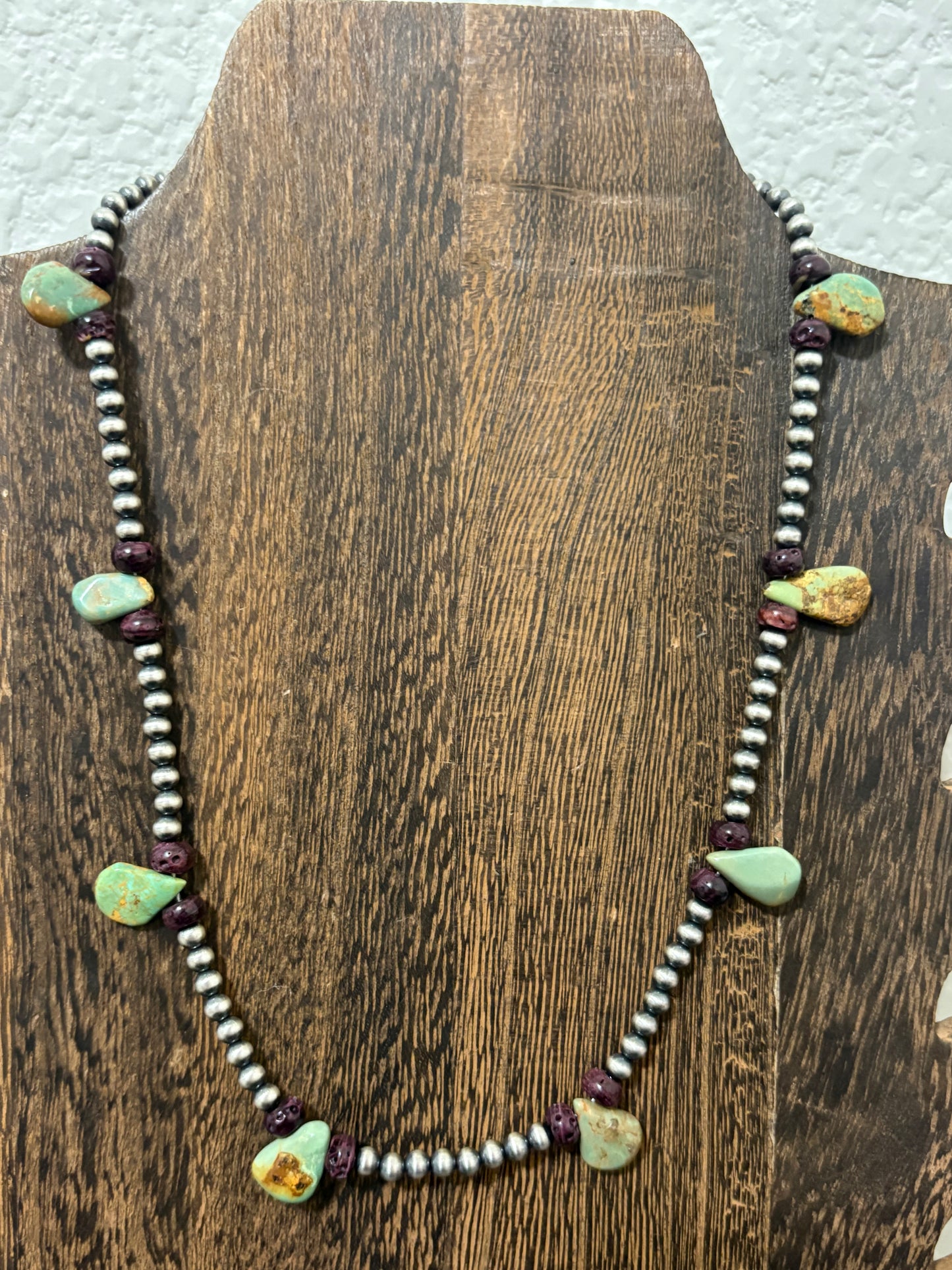 17” Turquoise Petal and Purple Spiny