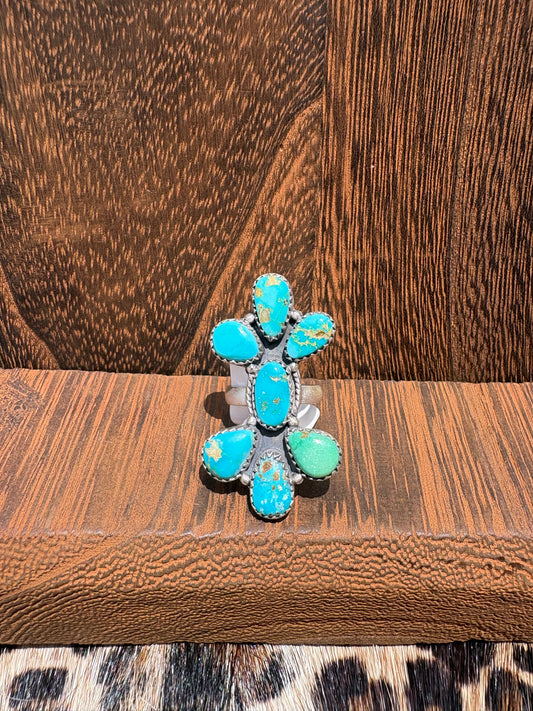 Sierra Bella 7 Stone Cluster Ring #1