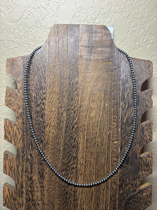 18” + 2” 3mm Sterling Pearls
