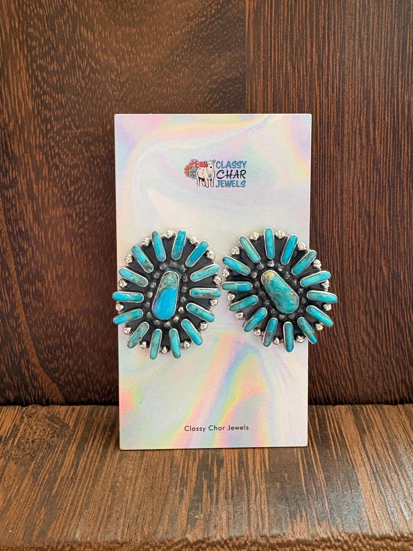 Statement Kingman Cluster Earrings