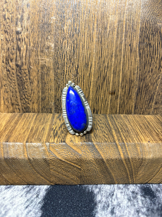 Hada Blue Lapis Teardrop Ring