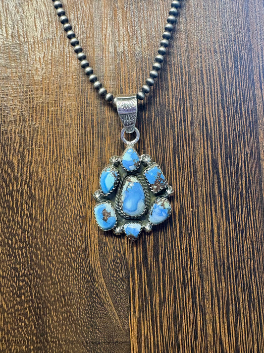 Large Golden Hills Cluster Pendant #4