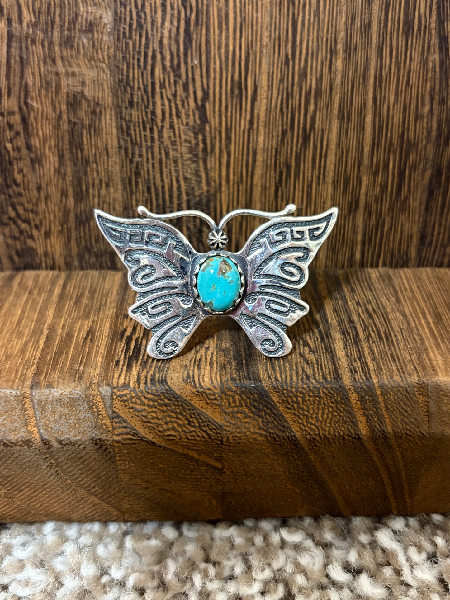 Turquoise Butterfly Ring