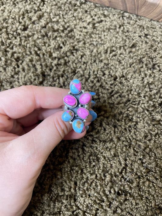 Cotton Candy 6 Stone Ring